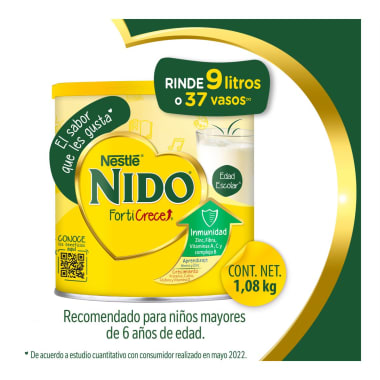 Leche Nido Forticrece 1.08 Kg. Todas