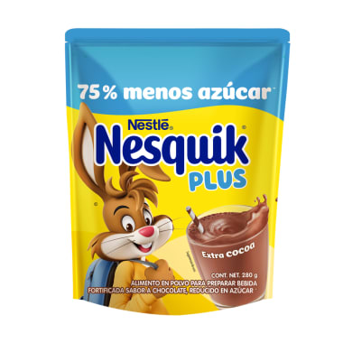 Polvo Nesquik Optistart Extra Cocoa 280g Reducido en Azucar
