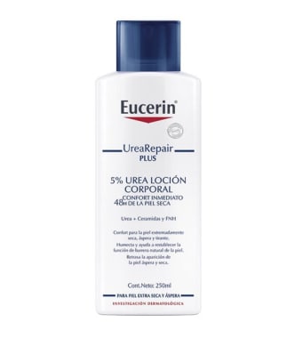 EUCERIN UREA 5 - CRE 250ML.  Urea, Ceramida, Glucoglicerol