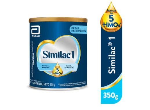 SIMILAC 1 CON MEZCLA DE 5HMOS LATA X 350G 