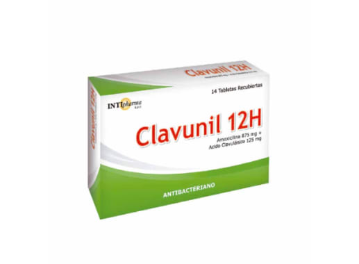 CLAVUNIL 12H 875MG+125MG TABLETA RECUBIERTA X 14 