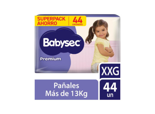 BABYSEC PAÑAL PREMIUM XXG X 44 PAQUETE 