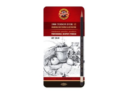 CAJA LAPICES DE GRAFITO 12 UNID 8B-8H KIN 1902