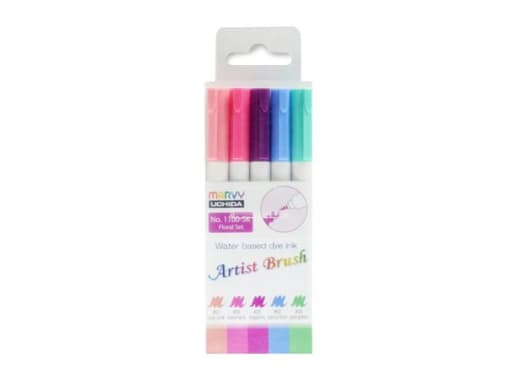 SET 5 PZA. ARTIST BRUSH FLORAL SET