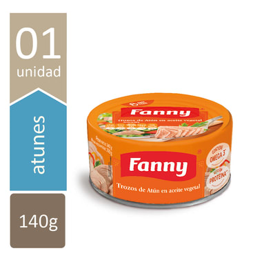 ATUN TROZO ACEIT VEG FANNY 140 GR