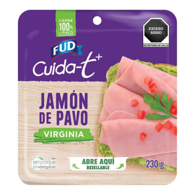 Jamon De Pavo Virginia Fud Cuida-T 230Gr