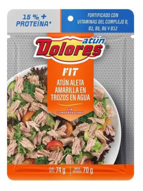 Atun Dolores Agua Extra Proteina 74 Gr Pouch