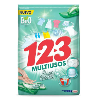 Detergente 123 Multiusos Aloe Vera 800 Gr.