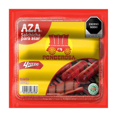 Salchicha Asar Ponderosa 400Gr