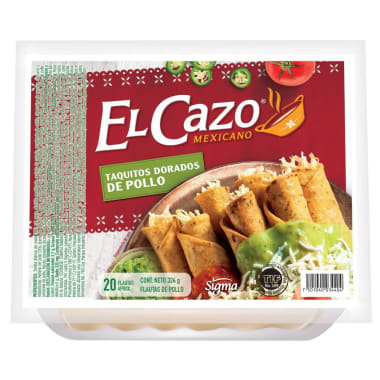 Taquitos Dorados De Res El Cazo C/20Pzas 324Grs