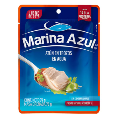 Atun Marina Azul En Agua 74 Gr Pouch