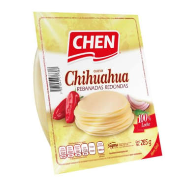 Rebanadas Chen De Queso Chihuahua 285Gr