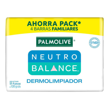 Palmolive Neutro Balance Dermolimpiador 4 Pack X 120Grs