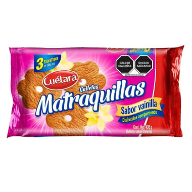 Galletas Cuetara Matraquillas Vainilla 435 Gr