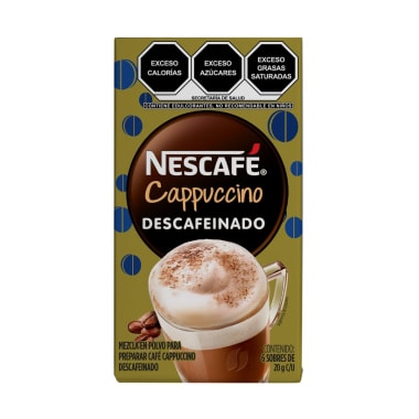 Nescafe Cappucino Decaf 20 Gr 6 Pzas Todas