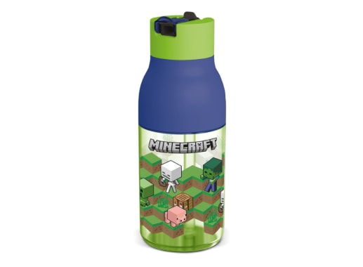 BOTELLA SIPPER DOBLE APERTURA ECOZEN 420 ML MINECRAFT