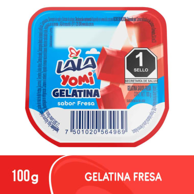 Gelatina Lala Yomi Fresa 100Gr