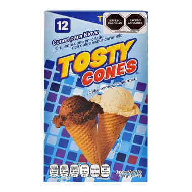 Cono Regular Tosty Cones C/12 Pz