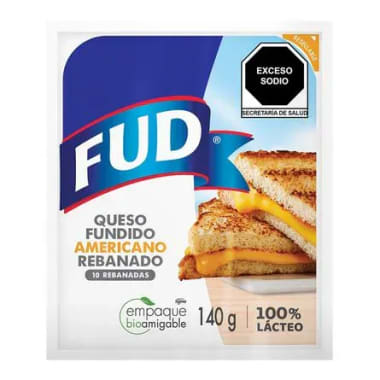 Queso Americano Fundido Reb Fud 140Gr