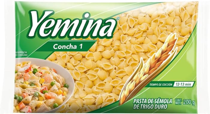 Pasta P/Sopa Yemina Concha 1 200 Gms