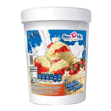 Helado De Crema Vainilla C/ Merm. Sanmy 4.25 Lt