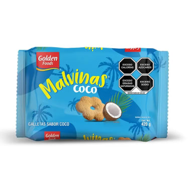 Galletas Golden Malvinas Coco 420 Gr Todas