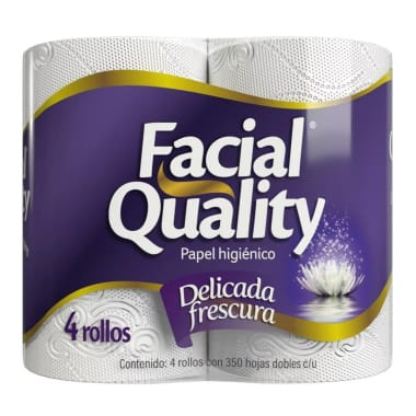 Papel Higienico Facial Quality 350H. 4R.