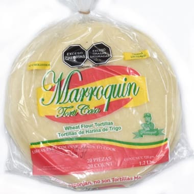 Tortilla De Harina Clasica Marroquin 20 Pz