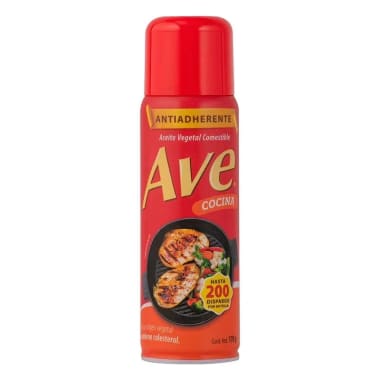 Aceite Ave Vegetal 170 Gr Aerosol Aaa, Aa