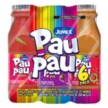 Bebida Pau Pau Six Pack 250Ml