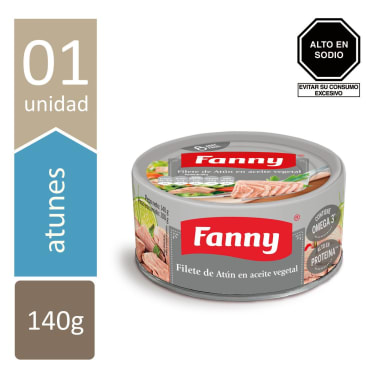 ATUN FILETE ACEIT VEG. FANNY 140 GR