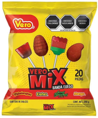 Paleta Mix Fuego 20 P 290 Gr