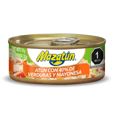 Atun Mazatun Ensalada Con Mayonesa 135 Gr Lata