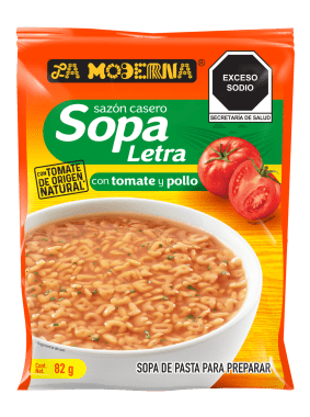 Sopa En Sobre La Moderna Letras 82G