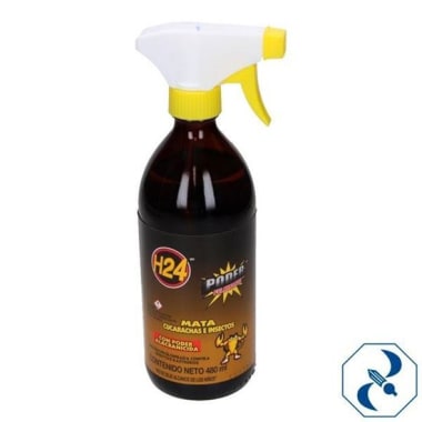 Insecticida H-24 Liquido Poder Fulminante C/Gatillo 480 Ml