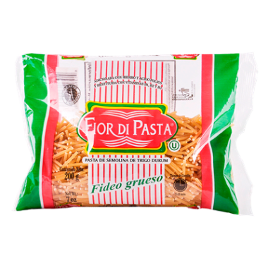 Pasta Para Sopa Fideo Grueso Fior Di Pasta 200 Gms.