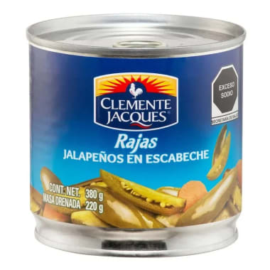 Chiles Clemente Jalapenos En Rajas 380 Gr