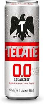 Cerveza Tecate Sin Alcohol 0.0 Lata 355Ml