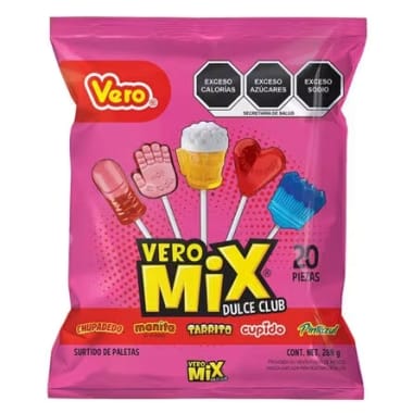 Paleta Mix Dulce 20 P 280 Gr