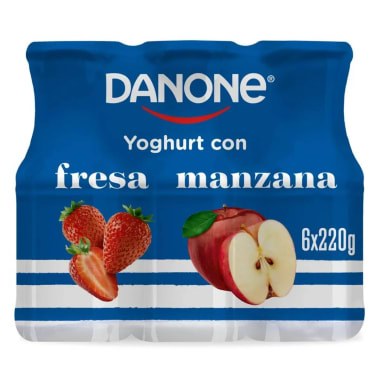 Yoghurt Fresa-Manzana Danone Mpck 1320Gr (6X220G)