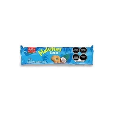 Galletas Golden Malvinas Coco 140 Gr Rollo Todas