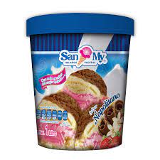 Helado De Crema Sabor Napolitano Sanmy1 Lt