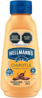 Mayonesa Hellmanns Chipotle 340 Gr Squeeze