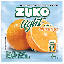 Concentrado Zuko Light Naranja 7 Grs.