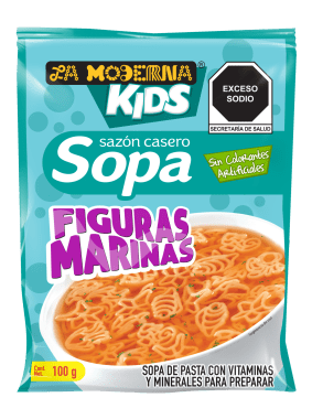 Sopa En Sobre Kids Marinos La Moderna 100 Grs