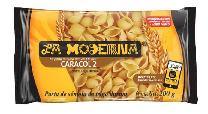 Pasta P/Sopa Caracol La Moderna 200 Gr.