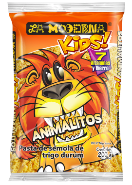 Pasta P/Sopa Moderna Kids Animales 200 Gms.