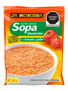 Sopa En Sobre Municion La Moderna 100 Grs