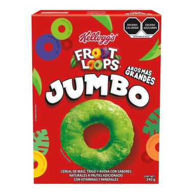 Cereal Froot Loops Jumbo 340 Gr Kelloggs