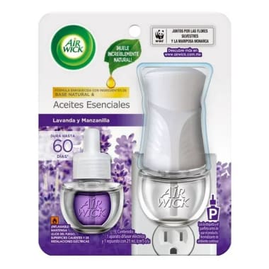 Aromatizante Air Wick Electrico Lavanda Y Manzanilla Aparato 20 Ml